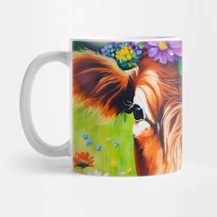 Flowers Cow Mug